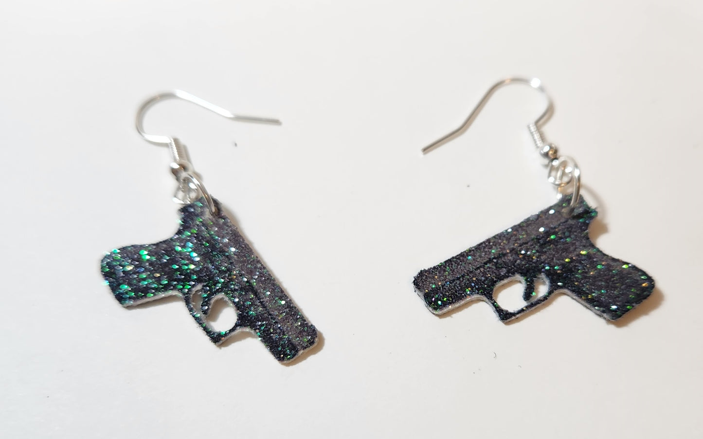 2A Glock like pistol earrings