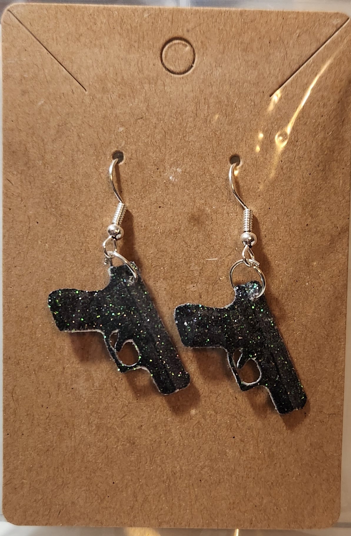 2A Glock like pistol earrings