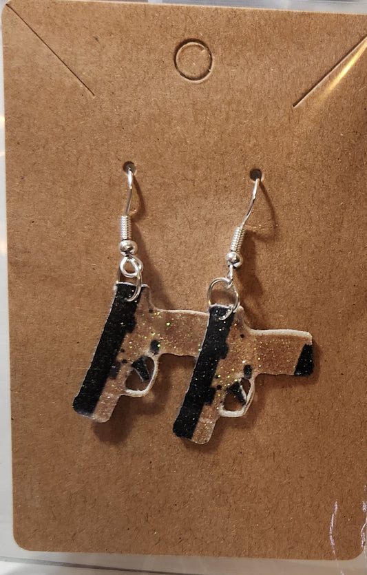 2A Hellcat like pistol earrings