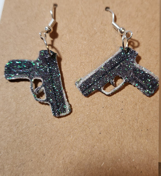 2A Ruger inspired pistol earrings