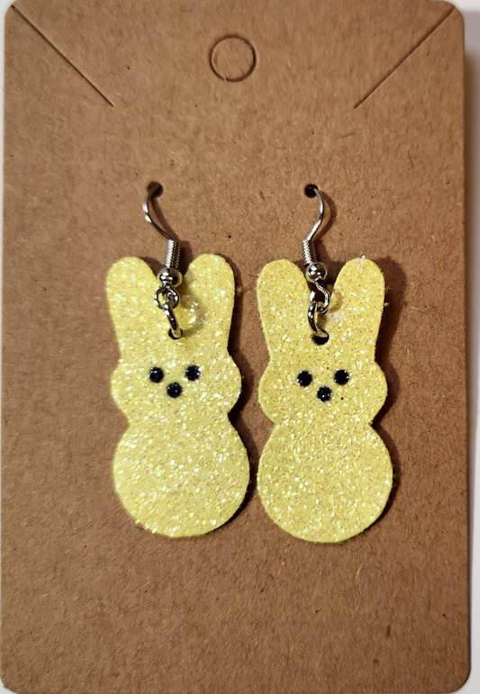 Peeps Yellow Bunny Earrings